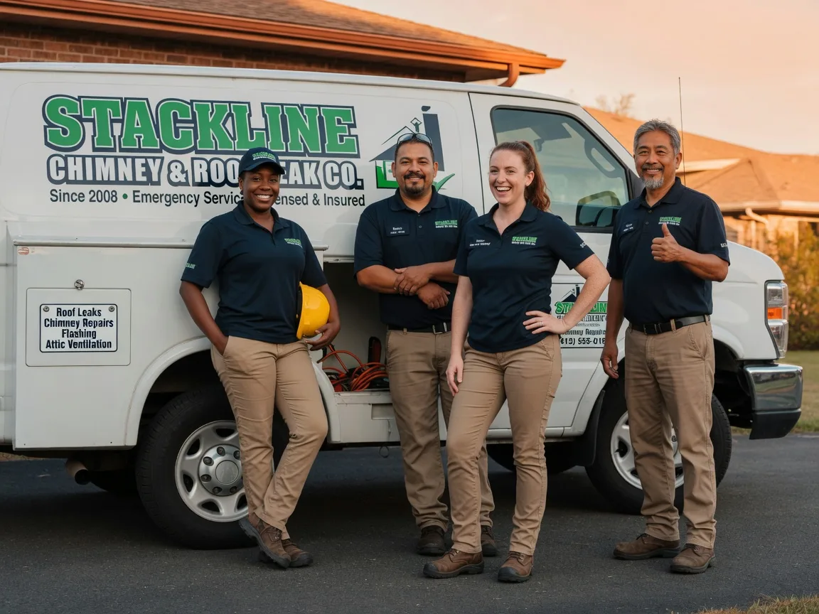 Chimney flashing repair company in Rhome, TX